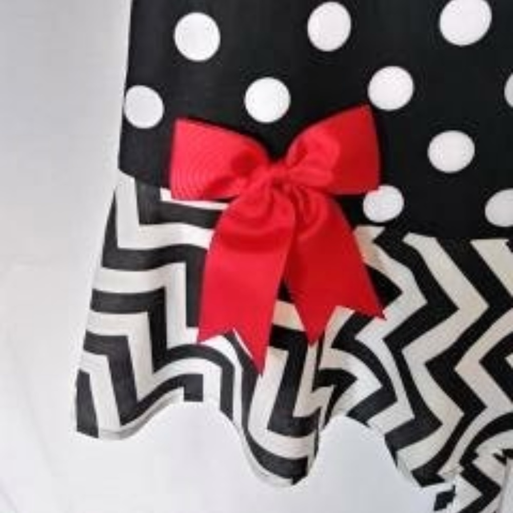 Apron Black Polka Dot Party Apron Handmade